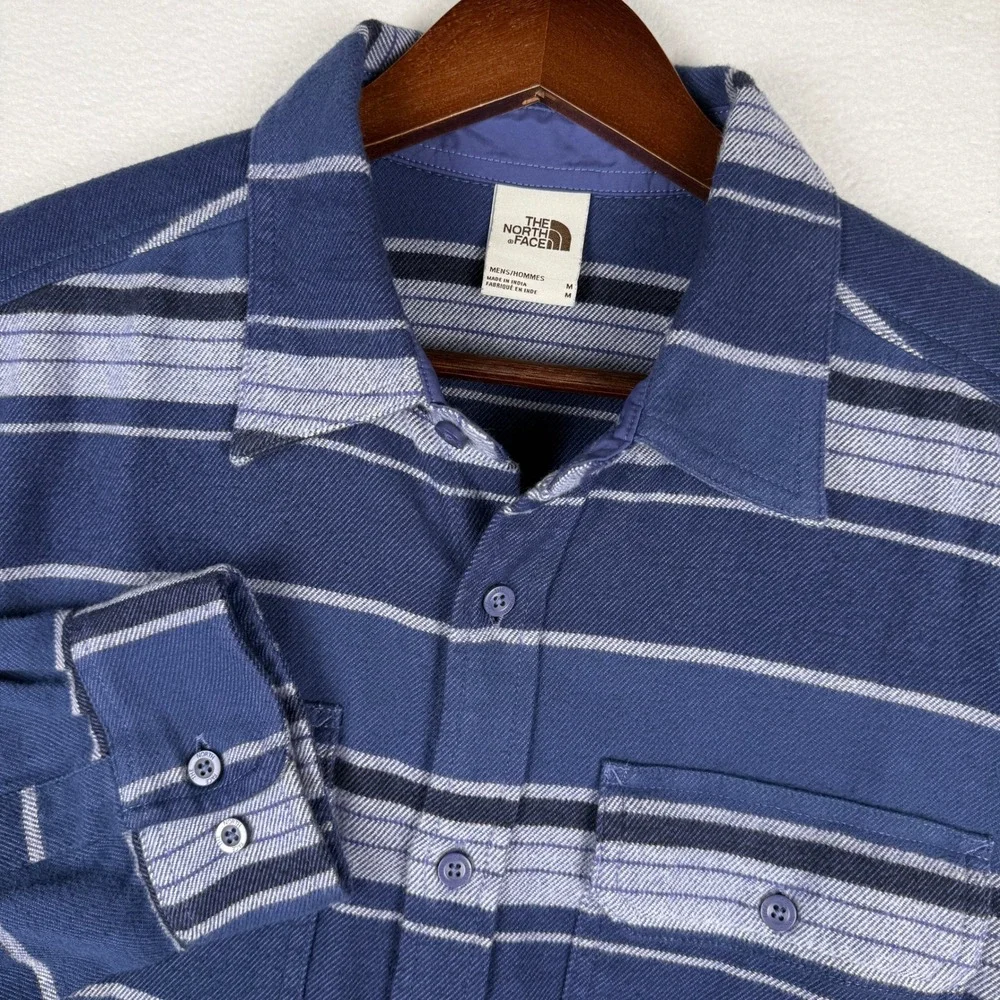 The North Face Arroyo‎ Flannel Shirt Mens M Striped Heavyweight NF0A4QPJ